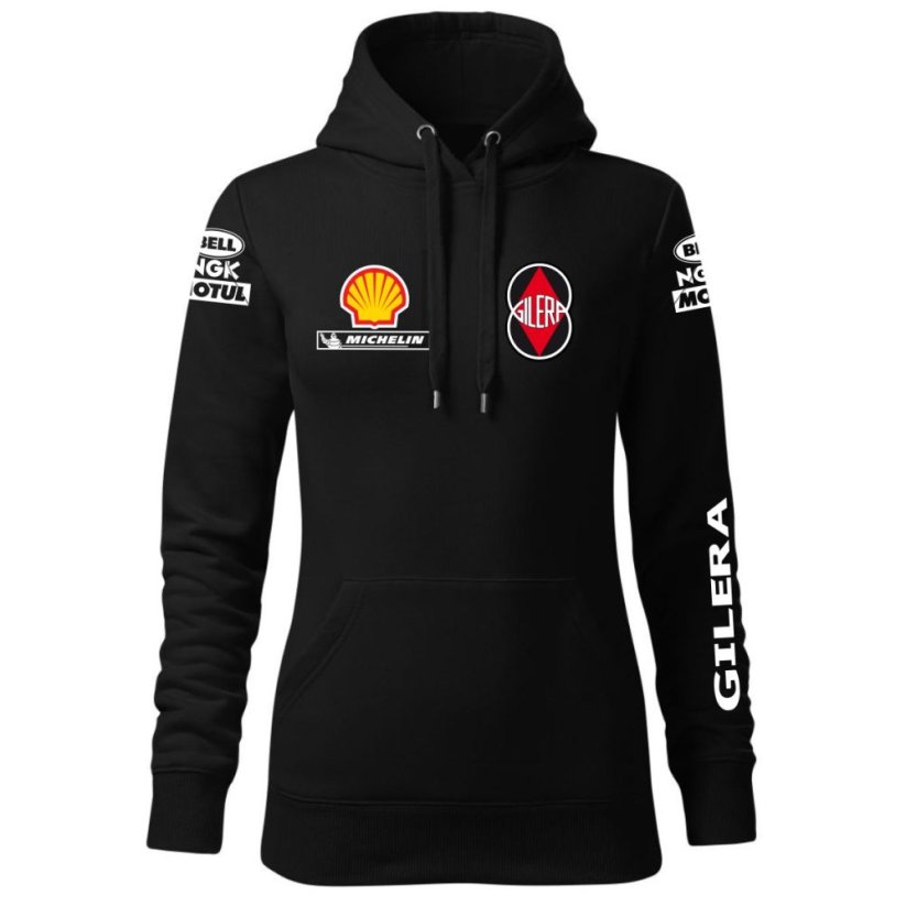 Damska bluza motocyklowa Gilera - czarny - Rozmiar: XS