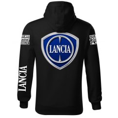 Autóipari Férfi Kapucnis Lancia - Fekete