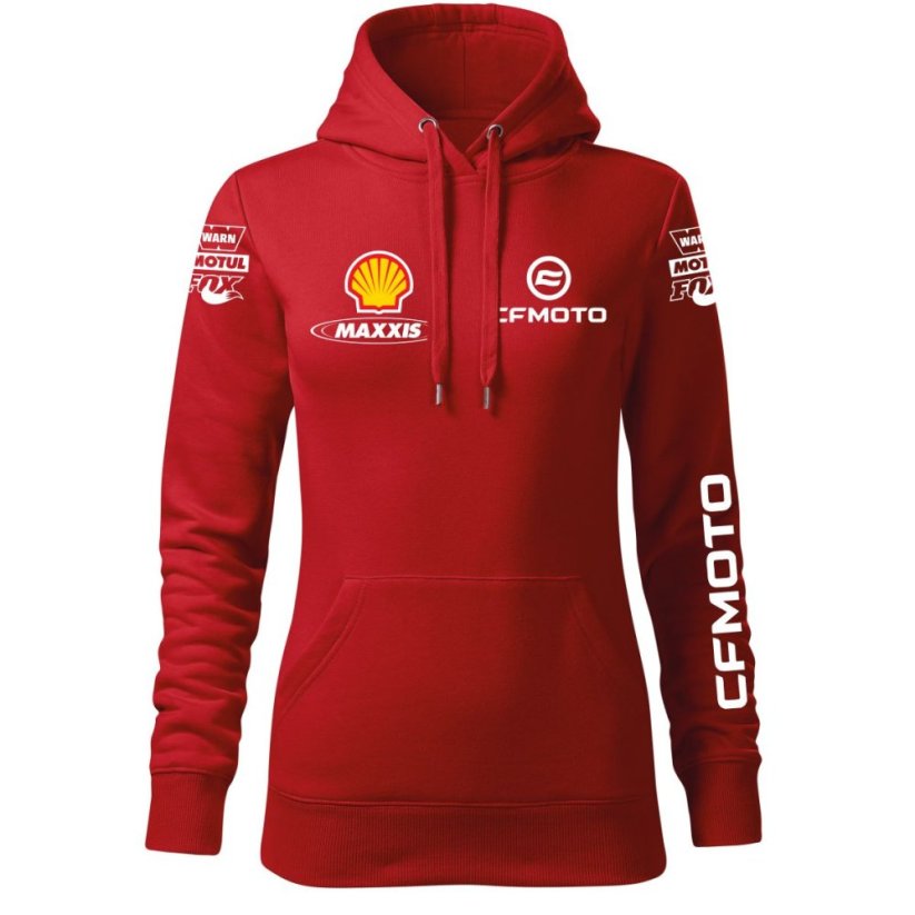 Damska bluza motocyklowa CF Moto - czerwona - Rozmiar: XS