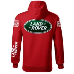 Męska bluza samochodowa Land Rover - Czerwony