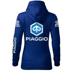 Damska bluza motocyklowa Piaggio - niebieski