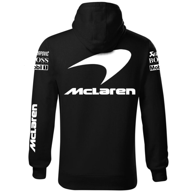 Autóipari Férfi Kapucnis Mclaren - Fekete