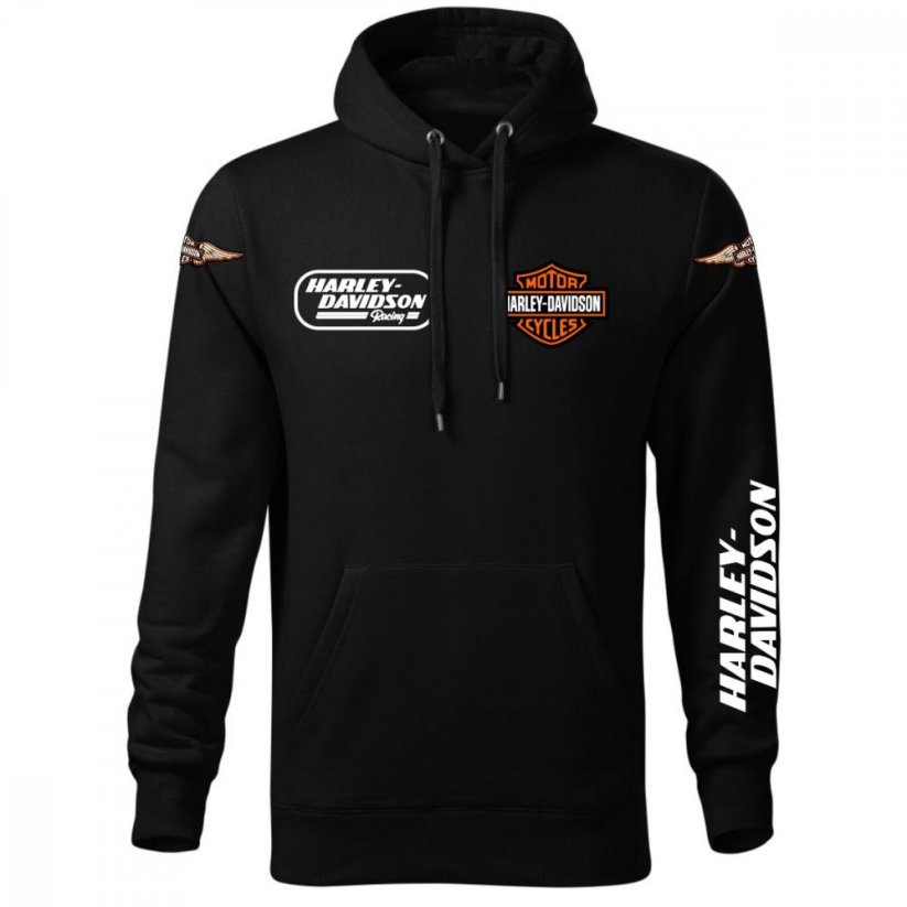 Męska bluza motocyklowa Harley-Davidson - Czarny