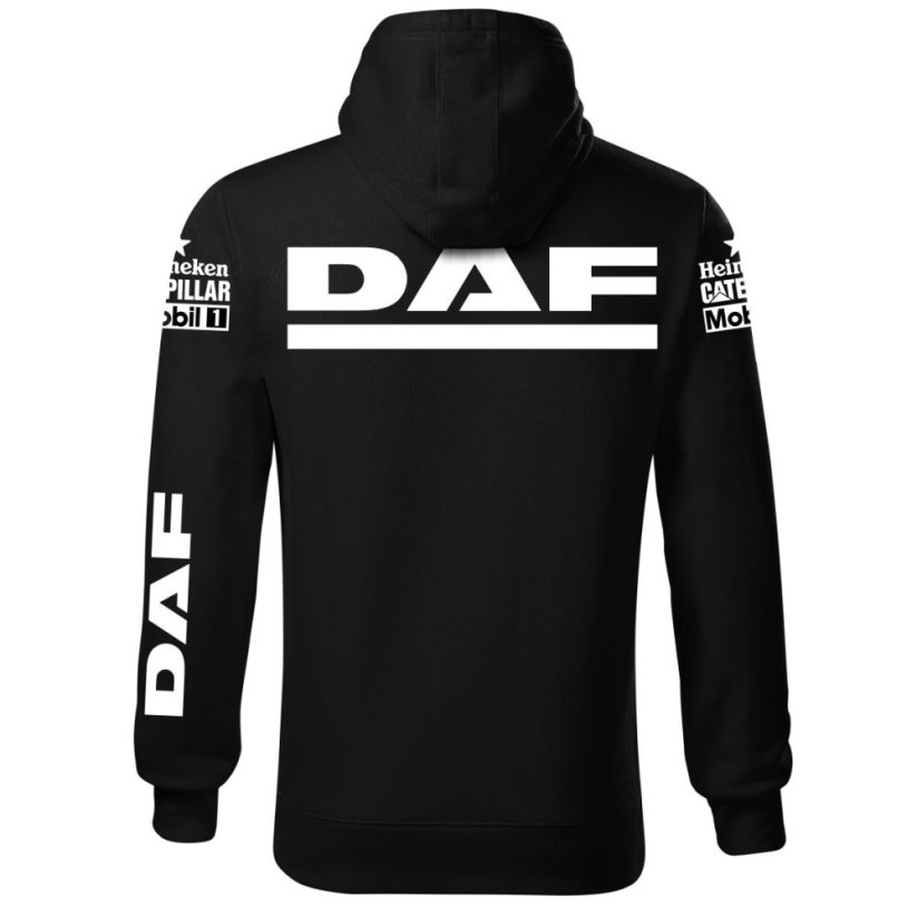 Autóipari Férfi Kapucnis DAF - Fekete - Méret: M