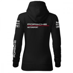 Automobilová Dámská Mikina Porsche - Černá