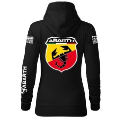 Automobilová Dámská Mikina Fiat Abarth - Černá