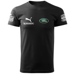 T-shirt Męski Land Rover - Czarny