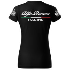 T-shirt Damski Alfa Romeo - Czarny