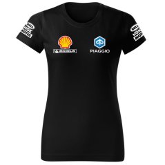 T-shirt Damski Piaggio - Czarny