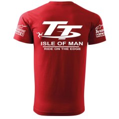 T-shirt Męski TT Isle of Man - Czerwone