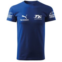 Koszulka Męski TT Isle of Man - Niebieski