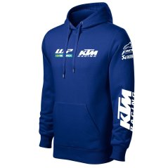 Męska bluza motocyklowa K.M. - Niebieska