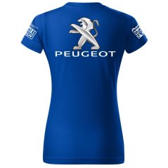T-shirt Damski Peugeot - Niebieski