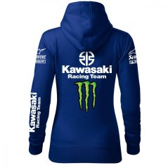 Damska bluza motocyklowa Kawasaki - Niebieski
