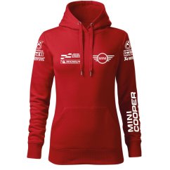 Bluza samochodowa dla kobiet Mini Cooper - czerwona