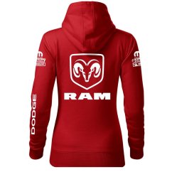 Bluza samochodowa dla kobiet Dodge Ram - czerwona