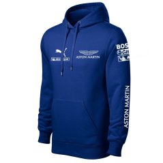 Autóipari Férfi Kapucnis Aston Martin - Kék