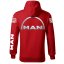 Autóipari Férfi Kapucnis Man - Piros - Méret: 3XL