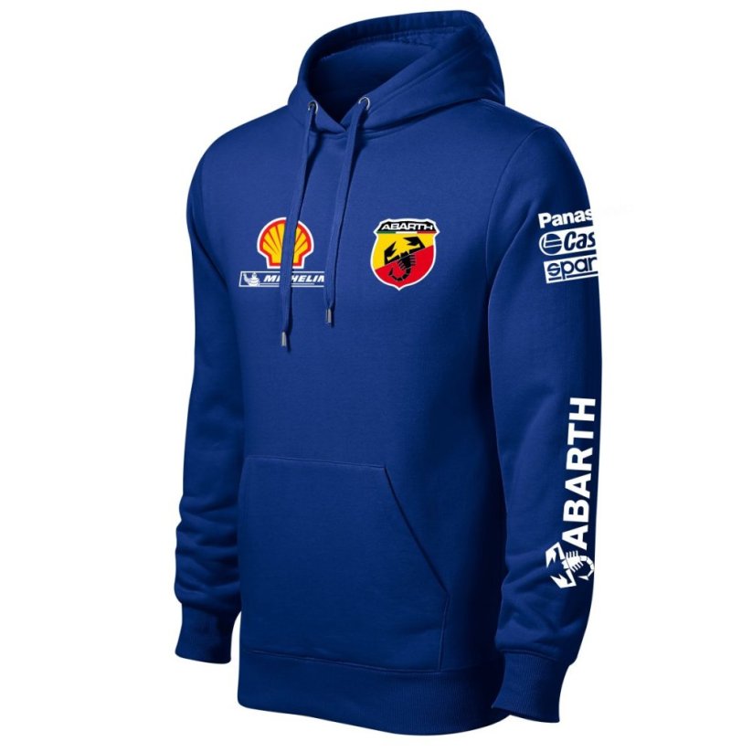 Autóipari Férfi Kapucnis Fiat Abarth - Kék - Méret: 2XL