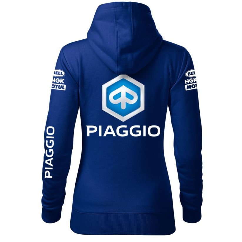 Damska bluza motocyklowa Piaggio - niebieski - Rozmiar: 2XL