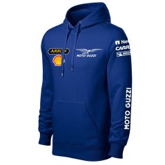 Motoros Férfi Kapucnis Motto Guzzi - Kék