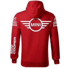 Męska bluza samochodowa Mini Cooper - Czerwony