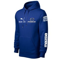 Autóipari Férfi Kapucnis Mazda - Kék