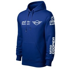 Męska bluza samochodowa Mini Cooper - Niebieski