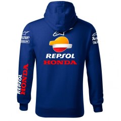 Męska bluza motocyklowa Honda-Moto - Niebieski