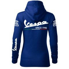 Damska bluza motocyklowa Vespa - niebieski