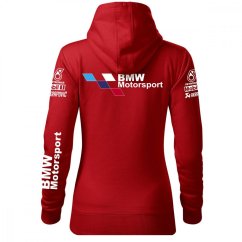 Automobilová Dámská Mikina BMW - Červená