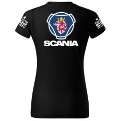 T-shirt Damski Scania - Czarny