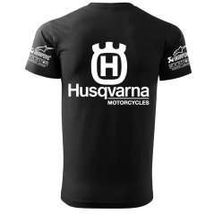 T-shirt Męski Husqvarna - Czarny