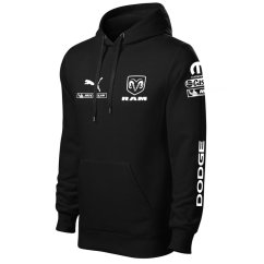 Autóipari Férfi Kapucnis Dodge Ram - Fekete