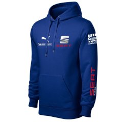 Męska bluza samochodowa Seat - Niebieski