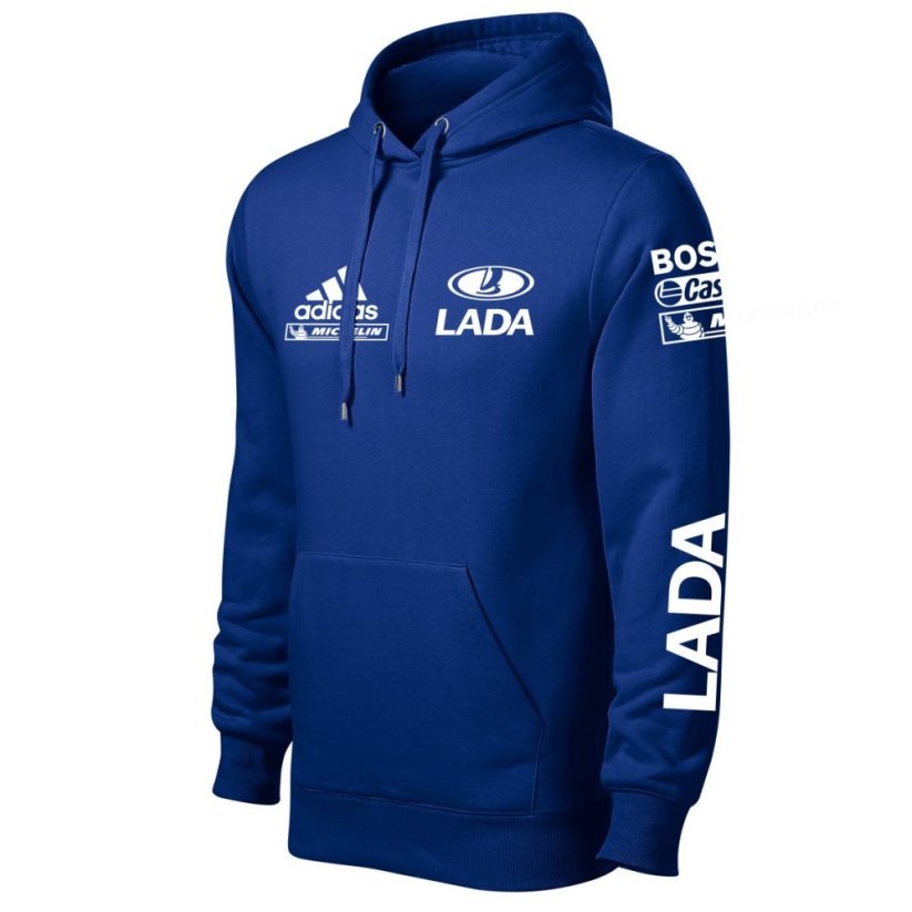 Autóipari Férfi Kapucnis Lada - Kék - Méret: 2XL