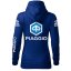 Damska bluza motocyklowa Piaggio - niebieski - Rozmiar: 2XL
