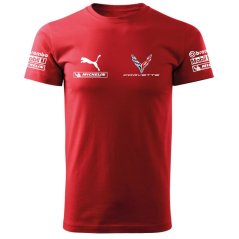 T-shirt Męski Corvette - Czerwone