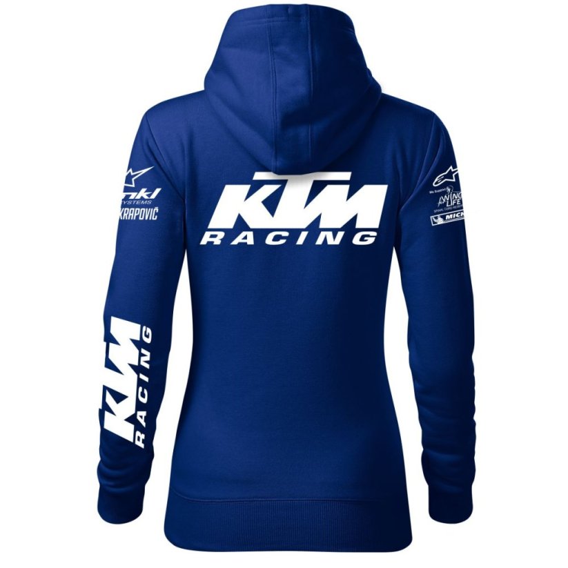 Damska Bluza Motocyklowa K.M. - Niebieska - Rozmiar: M