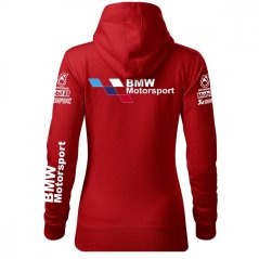 Autóipari Női Kapucnis BMW - Piros