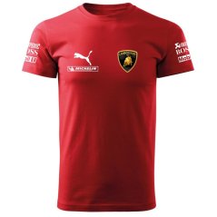 Férfi Póló Lamborghini - Piros