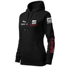 Damska bluza samochodowa Seat - Czarny