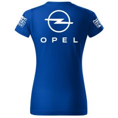T-shirt Damski Opel - Niebieski