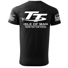 T-shirt Męski TT Isle of Man - Czarny