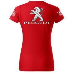Koszulka Damska Peugeot - Czerwona