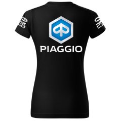 T-shirt Damski Piaggio - Czarny