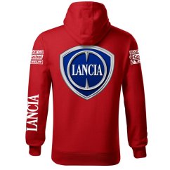 Autóipari Férfi Kapucnis Lancia - Piros