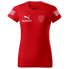 Koszulka Damska Peugeot New - Czerwona