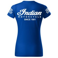 T-shirt Damski Indian Motorcycle - Niebieski