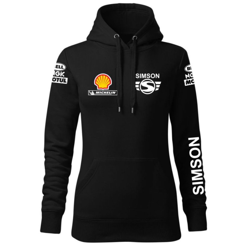 Damska bluza motocyklowa Simson - czarny - Rozmiar: XS